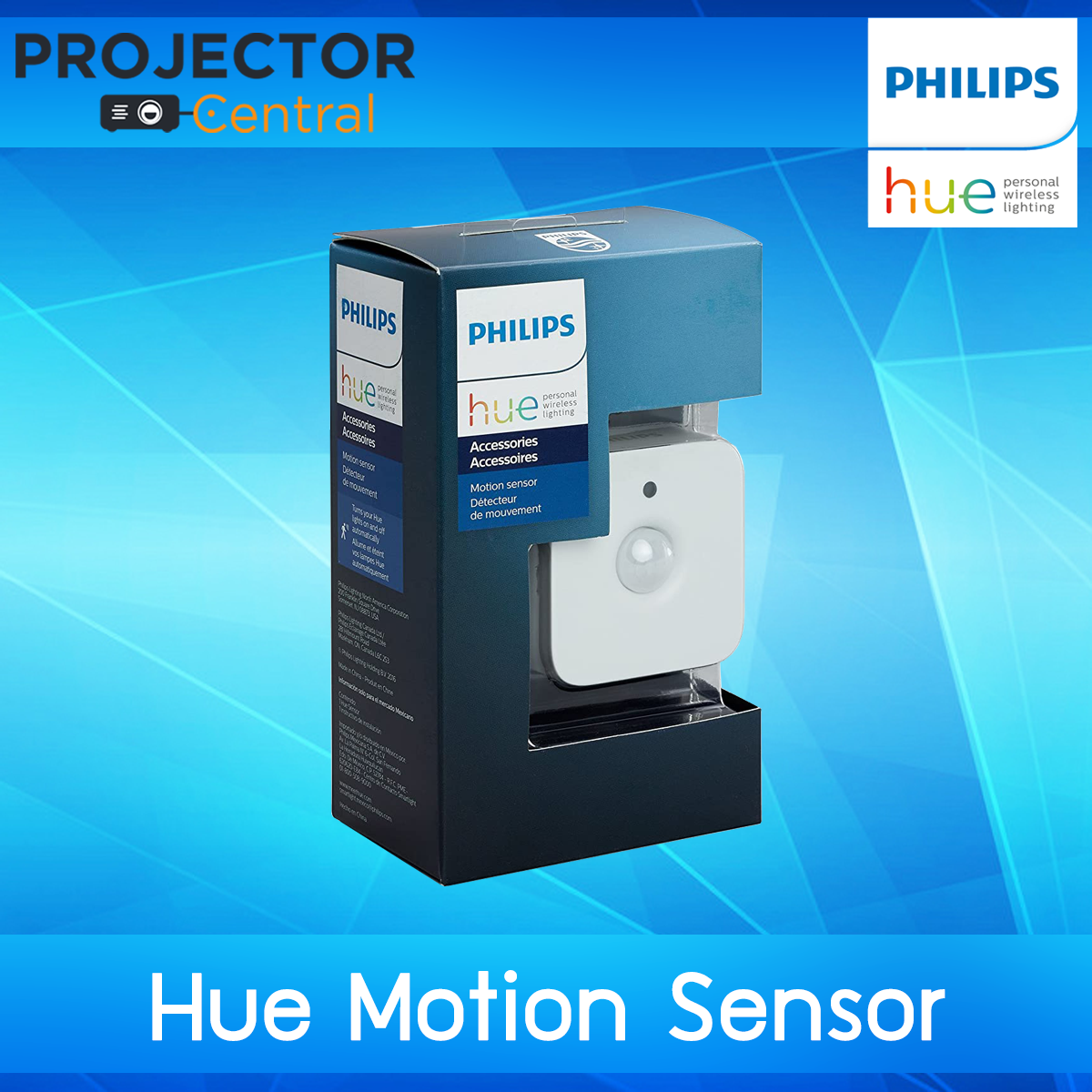 [รับประกันศูนย์] Philips Hue Motion Sensor for Smart Lights (Requires Hue Hub, Installation-Free, Smart Home, Exclusively for Philips Hue Smart Bulbs)
