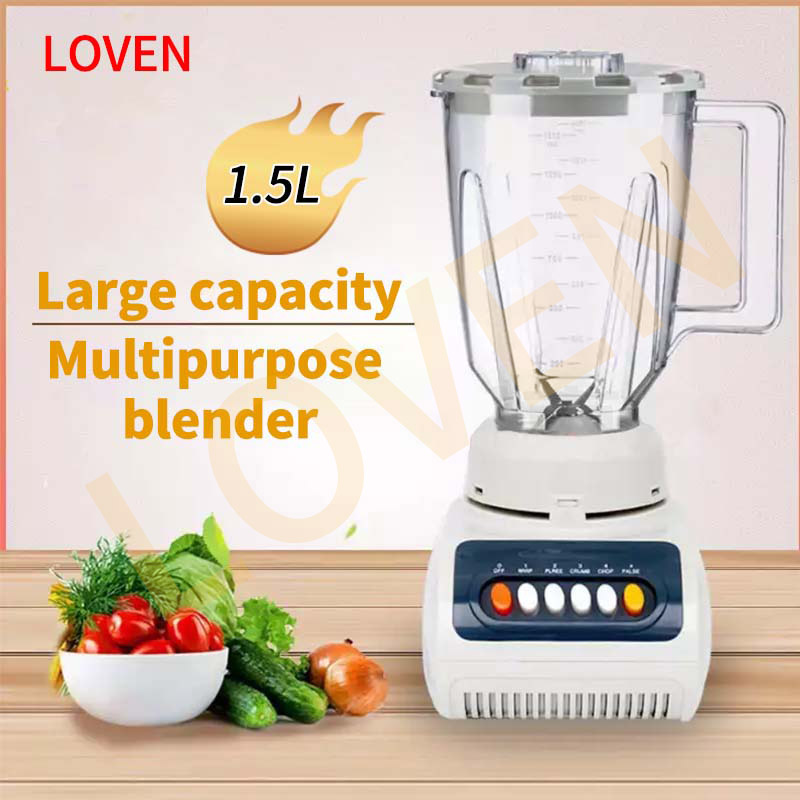 Loven เครื่องปั่นน้ำผลไม้ blender เครื่องปั่นน้ำผลไม้  อเนกประสงค์ เครื่องปั่นผลไม้ เครื่องปั่นน้ำ Fruit blender Juice blender ice blender 1.5L 300วัตต์  มีของในส