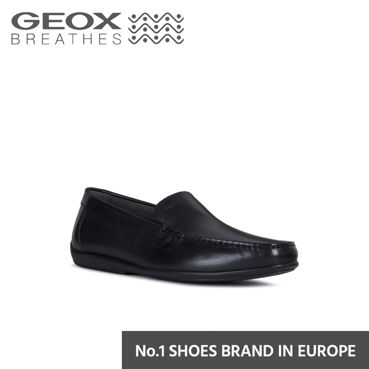 Geox รองเท้าใส่ทำงาน ผู้ชาย รุ่น U ASCANIO A สีดำ