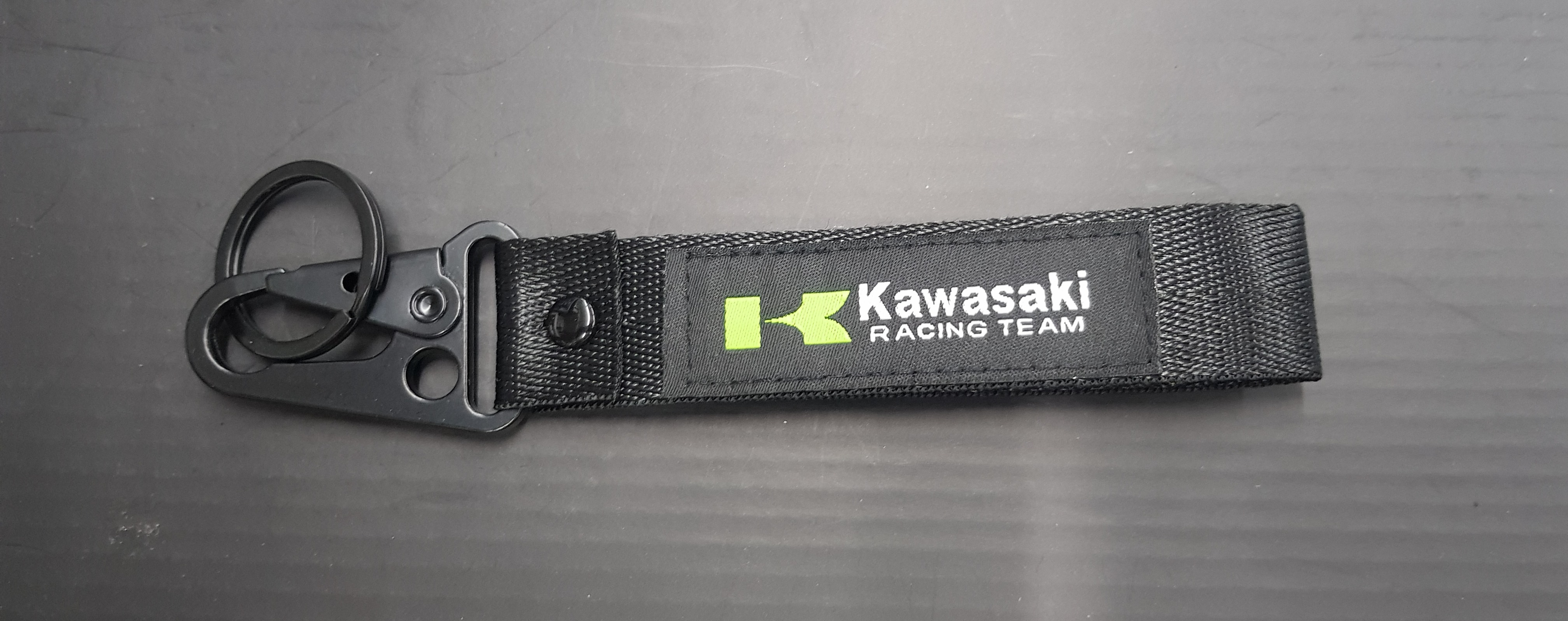 Key Chain KAWASAKI  สีดำ งานปะ