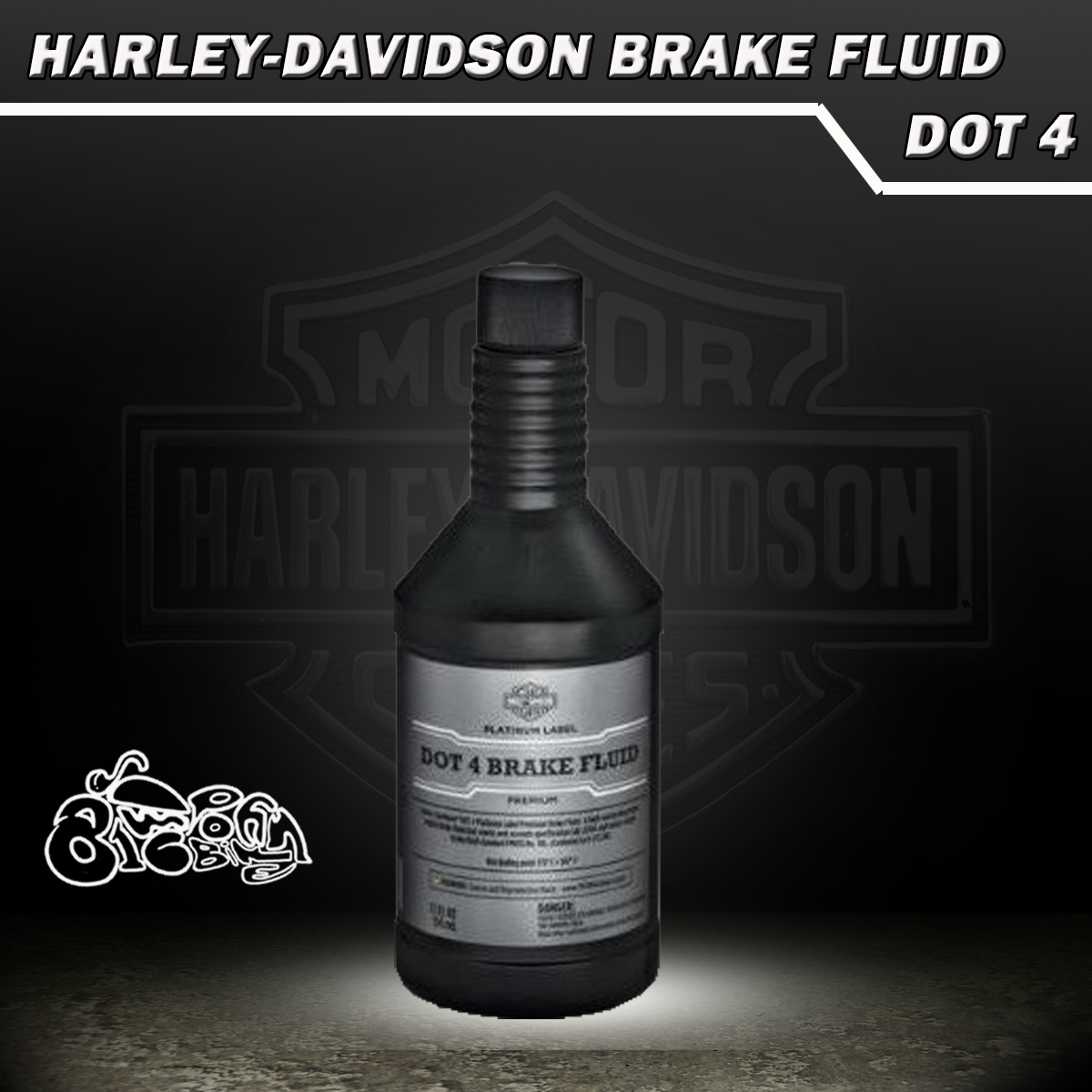 น้ำมันเบรค ฮาเลย์ เดวิดสัน แพลตตินั่ม ดอท 4 Brake Fluid Harley Davidson Platinum DOT4