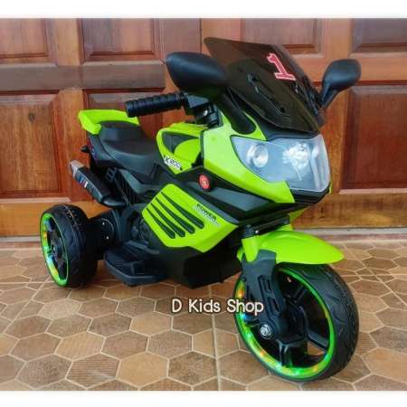 Smile Kids รถแบตเตอรี่เด็ก รถเด็กนั่งมอเตอร์ไซส์ทรง Mini BMW(ล้อมีไฟ)
