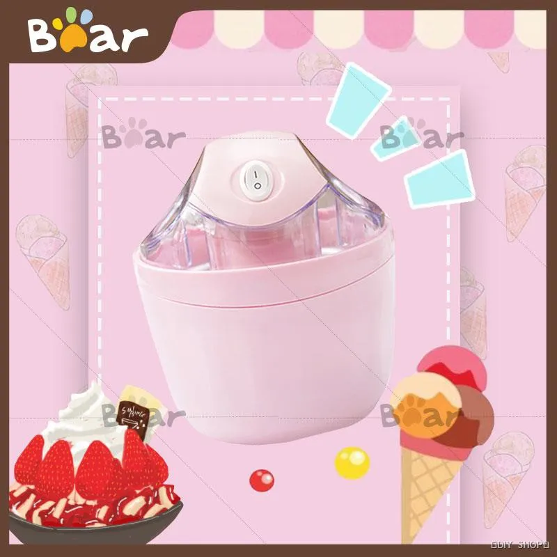 ┅♛☌BEAR เครื่องทำไอศกรีม ICE CREAM MAKER เครื่องทำไอศครีม ไอศครีมโฮมเมด ไอศครีมทำเอง เครื่องทำไอติม ทำไอศครีมจากผลไม้เ