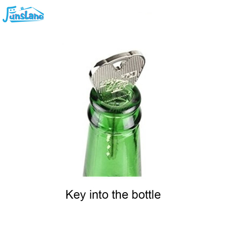 FunsLane Magic Trick Toy Folding Key Through Bottle or Ring