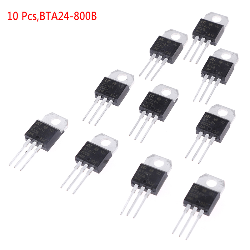 KingBe 10 Pcs BTA24-800B BTA24 TRIAC 24A/800V TO-220 ...