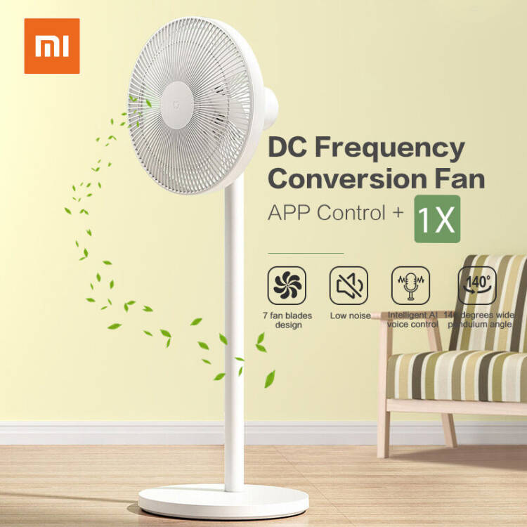 Xiaomi Fan 1X DC พัดลมตั้งพื้นอัจฉริยะ ปรับทิศทางลมได้ถึง 140 องศา