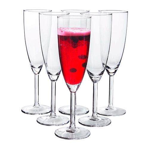 ถูกสุด!!! SVALKA สวัลก้า แก้วแชมเปญ, แก้วใส, แก้วทรงสูง ดีไซน์เรียวยาว ช่วยให้แชมเปญและสปาร์กลิ้งไวน์เป็นฟองได้นานยิ่งขึ้น ซล.21 ซล./ 6 ชิ้น