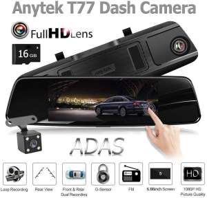 Anytek T77 กล้องติดรถหน้าหลัง