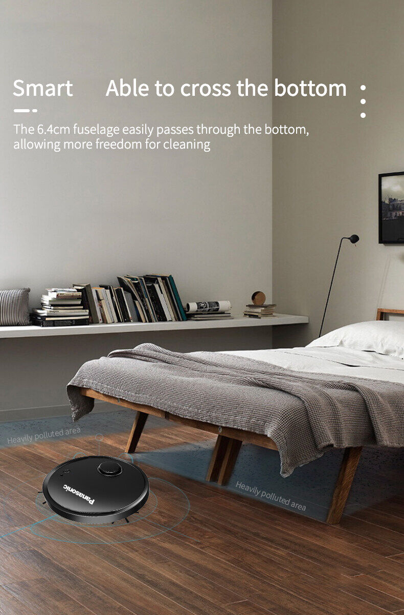 Panasonic หุ่นยนต์กวาด หุ่นยนต์ดูดฝุ่น Robotic Vacuum OB12 เครื่องกวาด