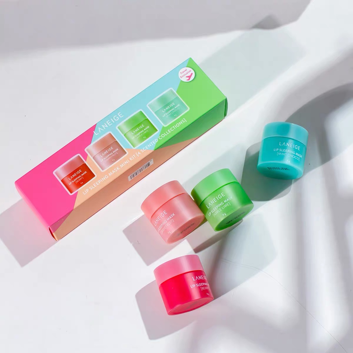 LANEIGE Lip Sleeping Mask Mini Kit 8g X 4 4 Scented Collections laneige-lip-sleeping-mask-mini-kit-8g-x-4-4-scented-collections