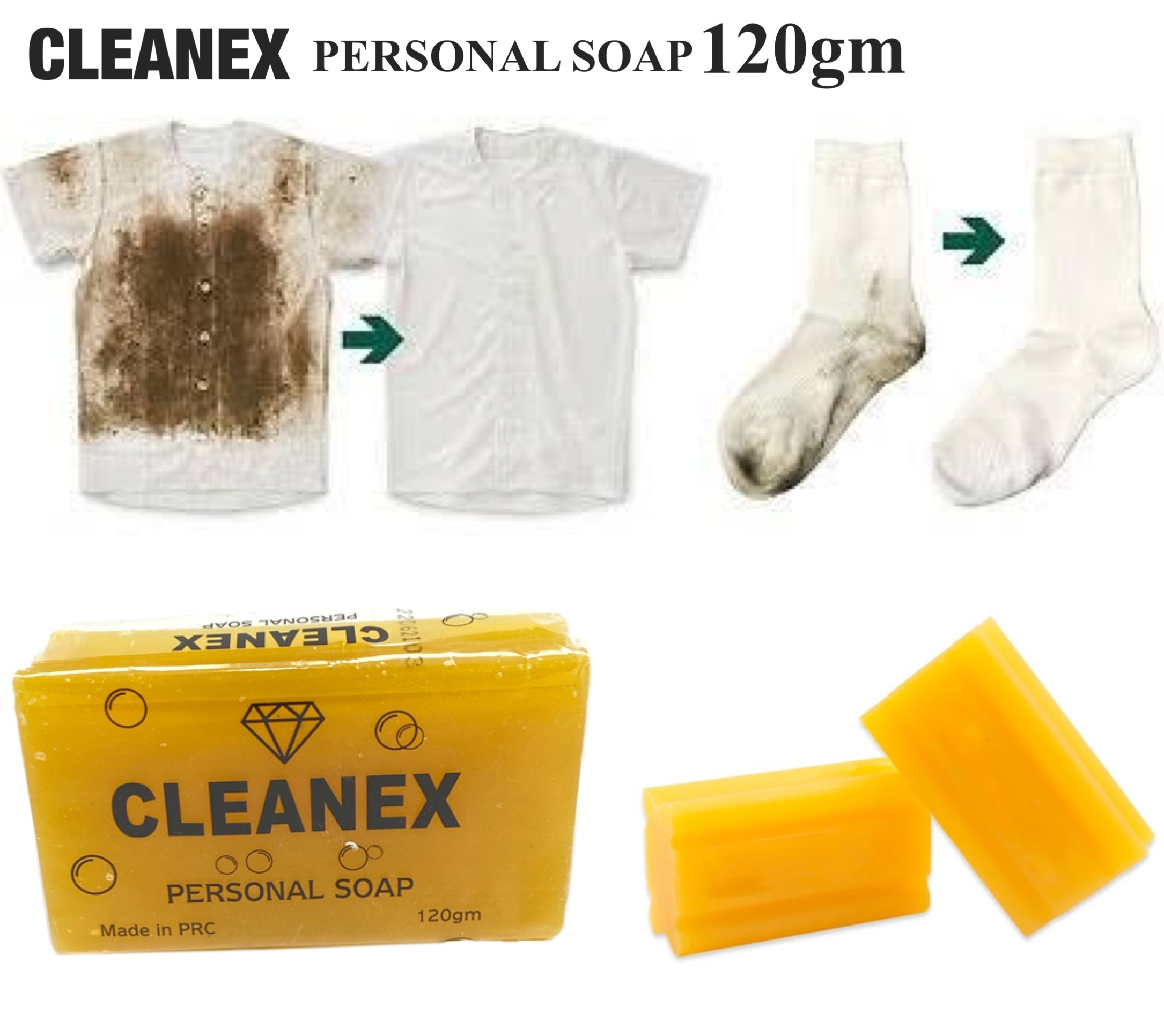 shop29baht Cleanex personal soap สบู่ซักผ้าขจัดคราบหนักฝั่งลึก