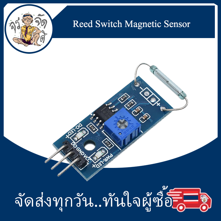 โมดูล สวิทช์แม่เหล็ก Reed Switch Magnetic Sensor Y213 | Lazada.co.th