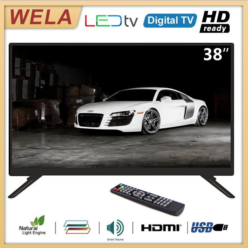 (Big sales) ทีวียอดนิยม WELA 38นิ้ว มัลติฟังก์ชั่  ทีวีดิจิตอล Led Digital TV ( HD1366x768)  USB+HDMI+AV+VGA