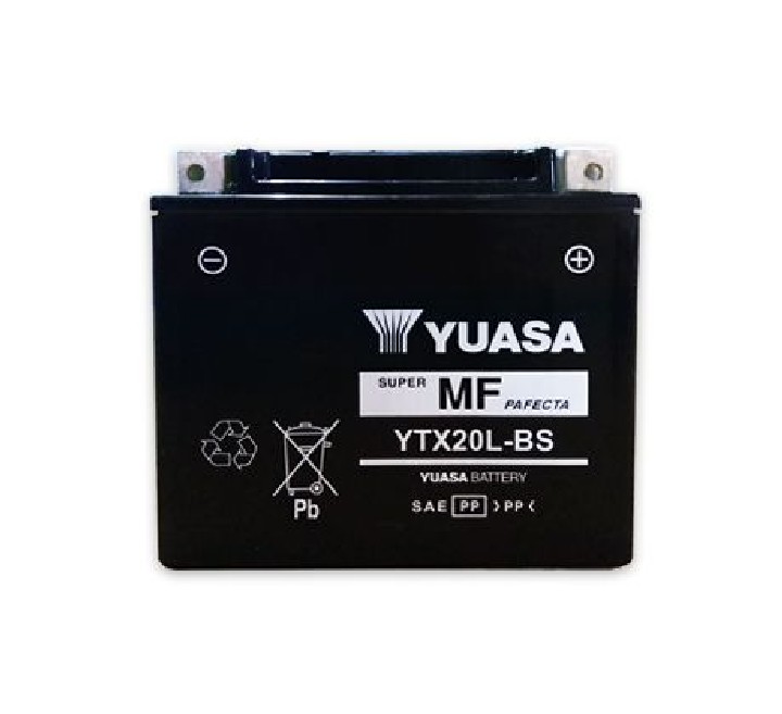 แบตเตอรี่ YUASA YTX20L-BS ( สำหรับ มอเตอร์ไซค์ ) สินค้ามีสต๊อกพร้อมจัด ...