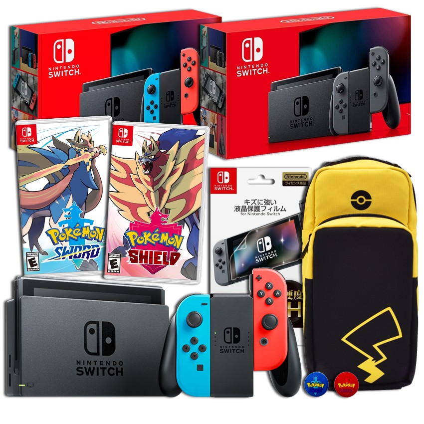 New Nintendo Switch Sword & Shield Set แบตอึดรุ่นใหม่ พร้อมเกม และอุปกรณ์ครบ