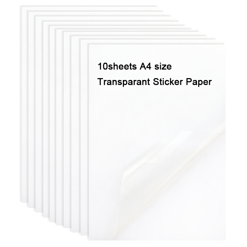 A4 Sticker Printing Paper Transparent Printing Paper Inkjet Printer