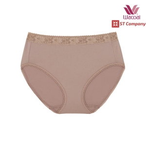 สินค้า Wacoal Panty กางเกงใน  ขอบลูกไม้ ทรงเต็มตัว (Short) สีโอวัลติน (1 ตัว) รุ่น WU4M02 5 สีให้เลือก กางเกงในผู้หญิง กางเกงในหญิง ผู้หญิง วาโก้ เต็มตัว Short