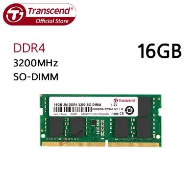 Transcend 16GB DDR4 3200 SO-DIMM Memory (RAM) for Laptop, Notebook แรมสำหรับเครื่องคอมพิวเตอร์พกพา(เครื่องโน้ตบุ๊ก)