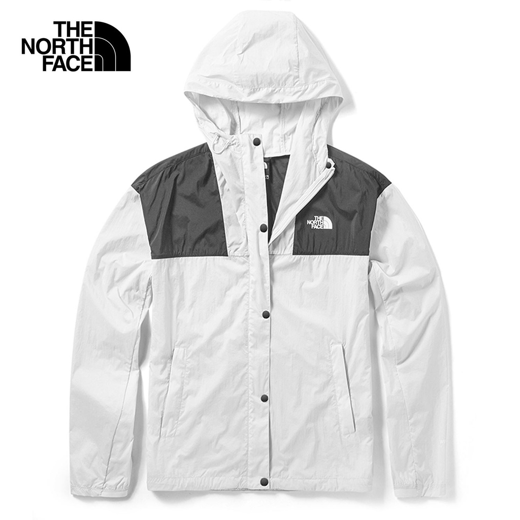 THE NORTH FACE W FAST HIKE WIND JACKET - AP -TIN GREY เสื้อผ้าผู้หญิง เสื้อกันลม