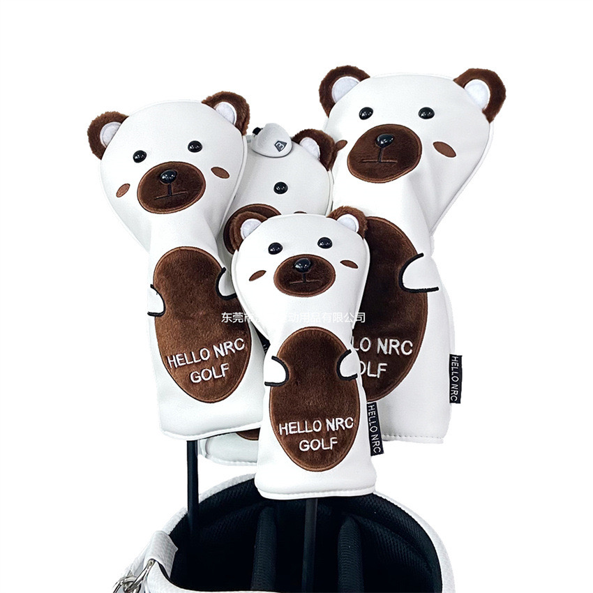 ปลอกหุ้มไม้กอล์ฟ ลายหมีขาว Hello Bear (CVN005) Golf Head Cover Bear