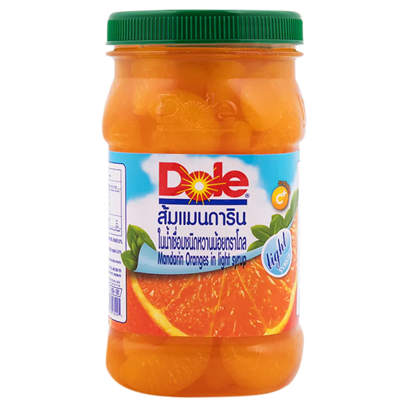 ส้มแมนดาริน ใน น้ำเชื่อม ชนิดหวานน้อย ตรา โดล 666 กรัม Dole Mandarin Oranges in Light Syrup 666 g. สดชื่น วิตามินซีสูง