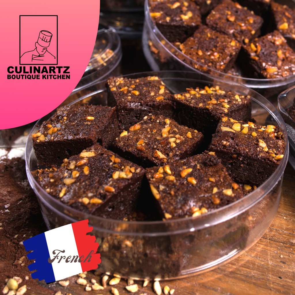 Premium Brownies Dark Chocolate บราวนี่สไตล์ฝรั่งเศสดารค์ช็อกโกแลตพรีเมี่ยมแท้ By Culinartz Boutique Kitchen
