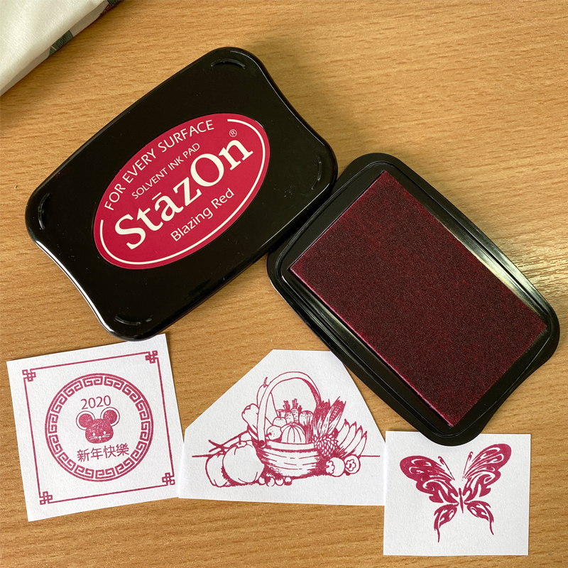 StazOn Solvent Ink Pad Blazing Red