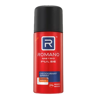 Romano Deo Spray 150m METRO PLUS (สเปรย์ระงับกลิ่นกายสำหรับผู้ชาย)