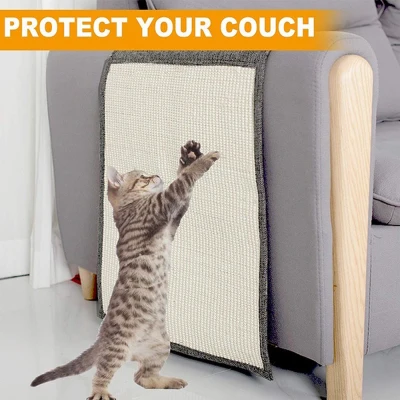 LIXIA Household Anti-stress Natural Sisal Cat Supplies Couch Guard Sofa Protector Cover Cat Anti-Scratching Mat Scratch Guard Mat