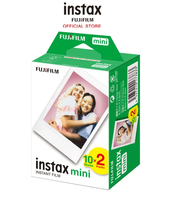 ภาพหน้าปกสินค้าFUJIFILM INSTAX MINI FILM TWIN ฟิล์มขอบขาว 10x2 แผ่น จากร้าน Instax Official Store บน Lazada