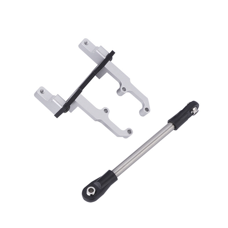 Metal Axle Servo Mount Base with Steering Link Rod for 110 RC Crawler