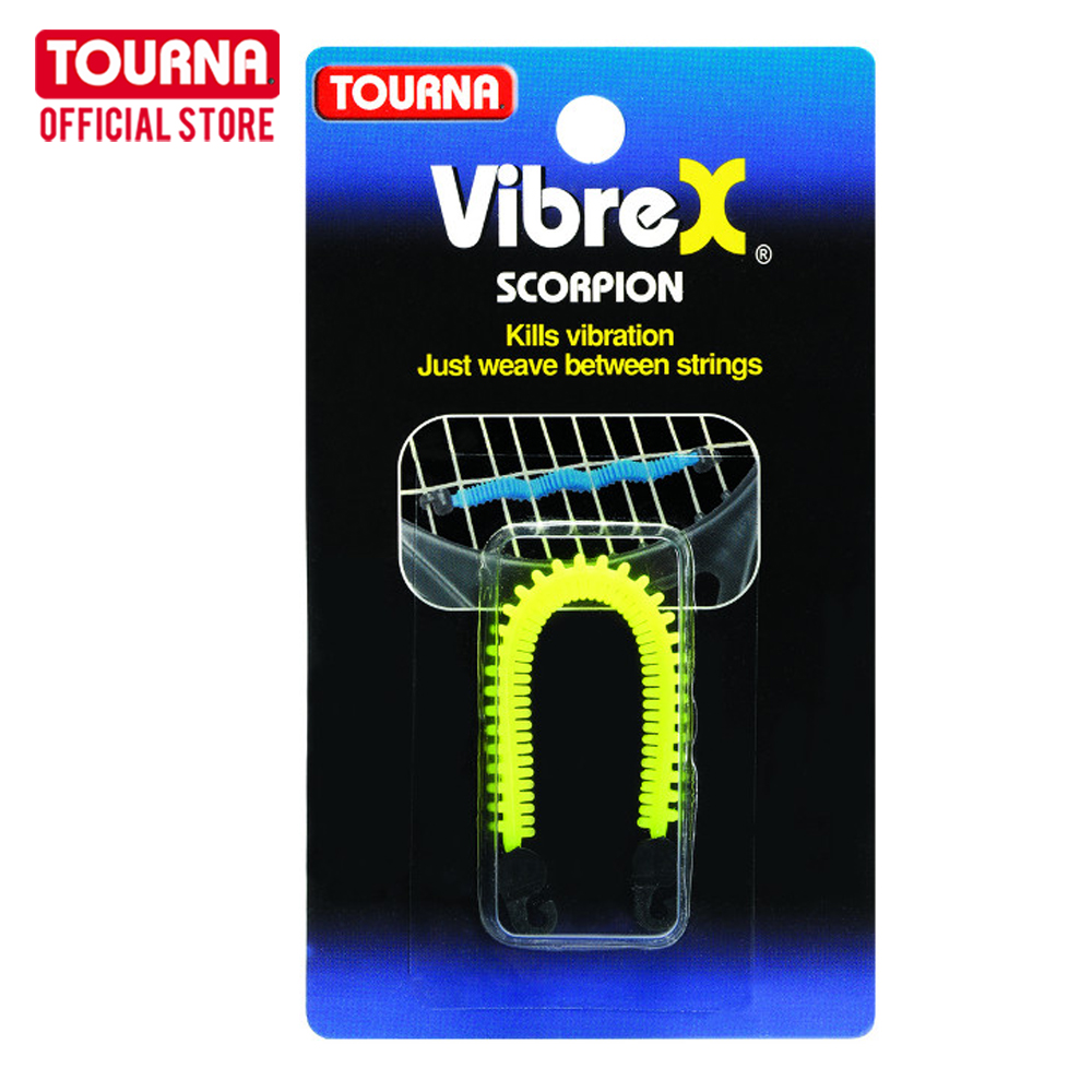 TOURNA Vibrex  Scorpion ยางซิลิโคนกันกระเทือนสำหรับเอ็นเทนนิส สีเหลืองนีออน