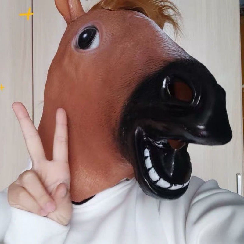 ForeverBestหน้ากากหัวม้า หน้ากากม้า หน้ากากสัตว์ Horse face mask