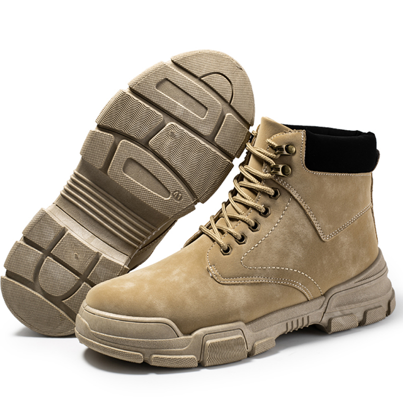 รองเท้าสำหรับชายประกันภัยแรงงานรองเท้าเพื่อความปลอดภัย,Anti-SmashingและAnti-Smashingน้ำมันรองเท้าสำหรับทำงาน,ทนกรดรองเท้าหนังLelaki【DONOTTAGES】