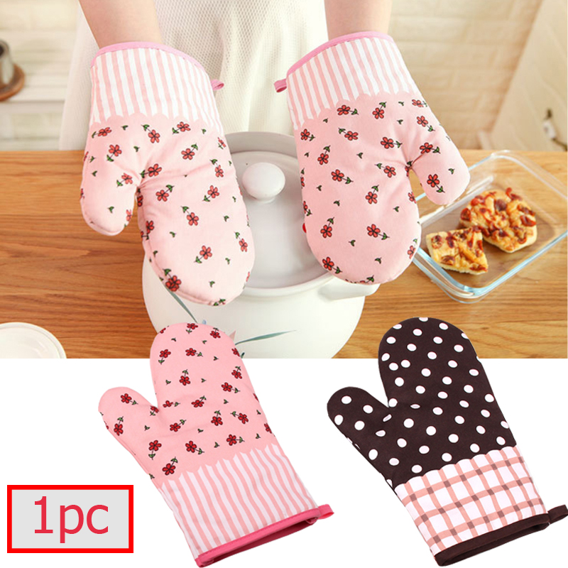ถุงมือไมโครเวฟ (1 ชิ้น) ถุงมือกันร้อน ถุงมือจับร้อน ถุงมือ ถุงมือเตาอบถุงมือกันความร้อนสำหรับใช้กับไมโครเวฟ หรือเตาอบ Oven-Mitts Kissmee