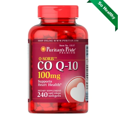Puritan's Pride Co Q-10 - 100 mg / 240 Softgels