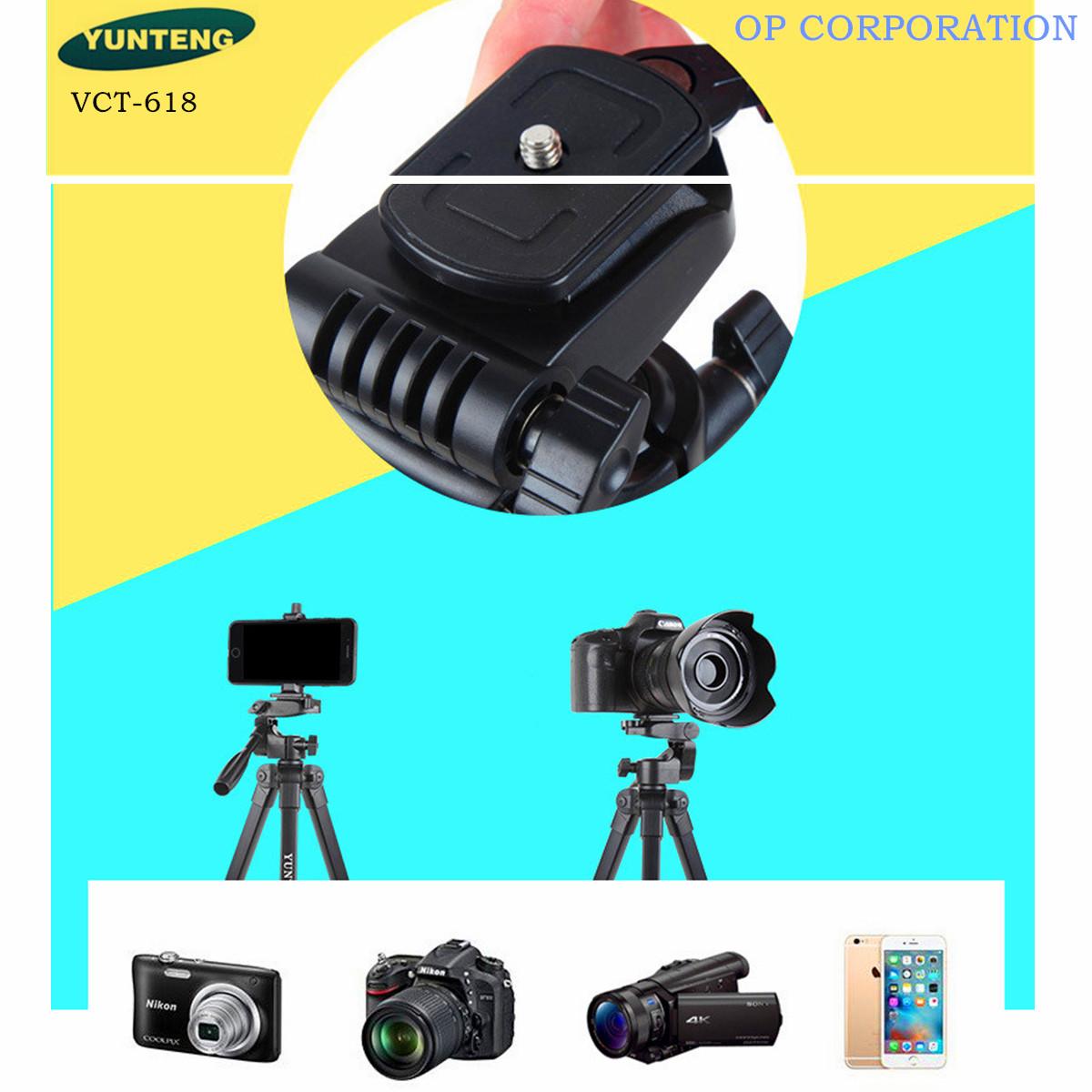 YUNTENG VCT-618VCT-618N ขาตั้งกล้อง ขาตั้งมือถือ 3ขา tripod for camera ...