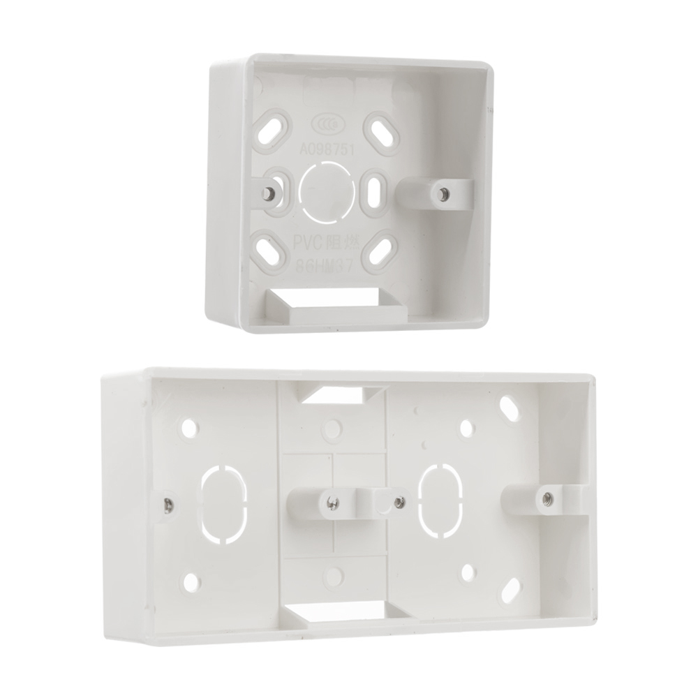 ★COD & Ready Stock★ 86 ประเภท Cassette Wall Switch Box แผ่นผนังพลาสติกภายนอก Stable Wall Socket
