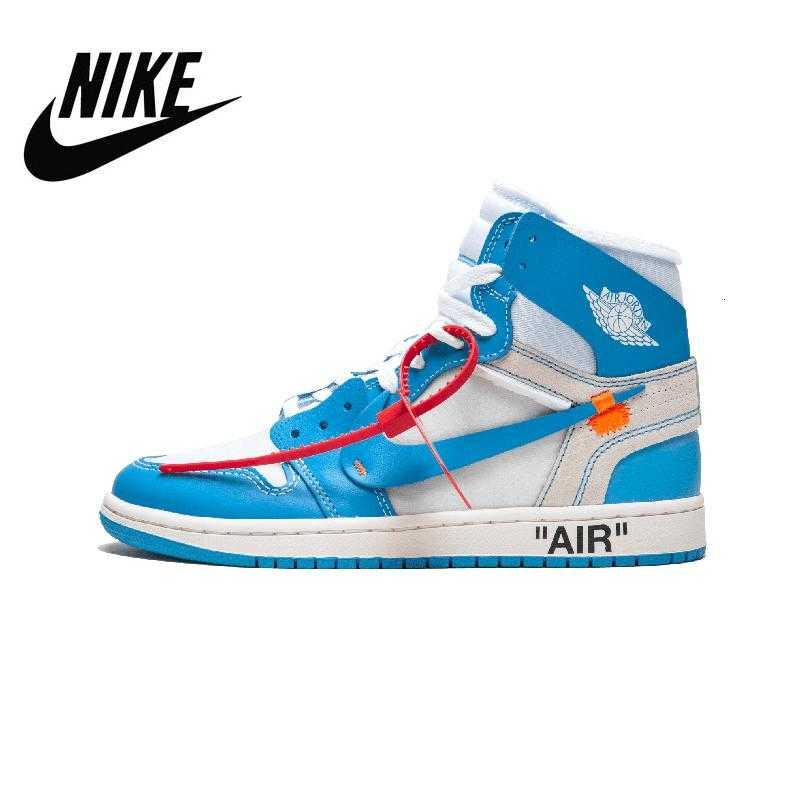 [Ready Stock]Nike Air Jordan 1 x Off-White Joint AJ1 North Carolina UNC ...