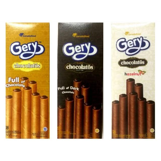 🚛💨พร้อมส่ง 🍮เวเฟอร์แท่งสอดไส้ Gery Chocolate (ทอง)