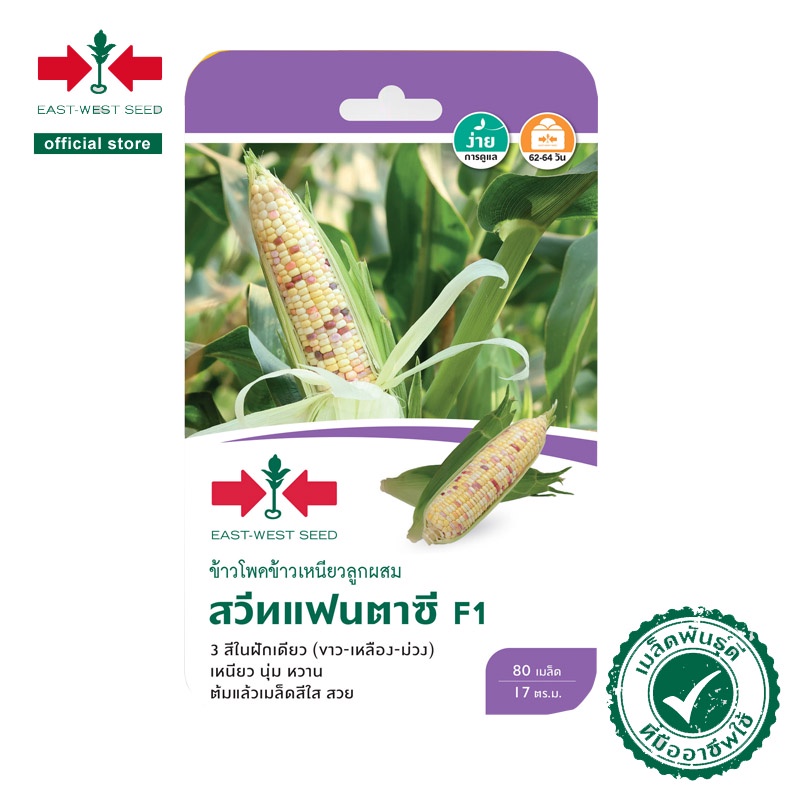 East-West Seed เมล็ดพันธุ์ข้าวโพด (waxy corn seeds) สวีทแฟนตาซี F1 ...