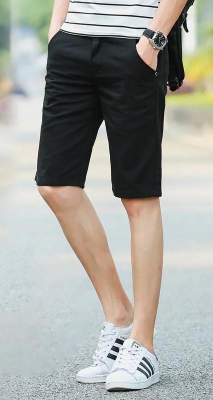 กางเกงขาสั้น สามส่วนชาย ผ้าฝอกนิ่ม สวมใส่ได้ทุกสไตล์ Men's Casual shorts fashion Comfy style jeans material shorts pants M