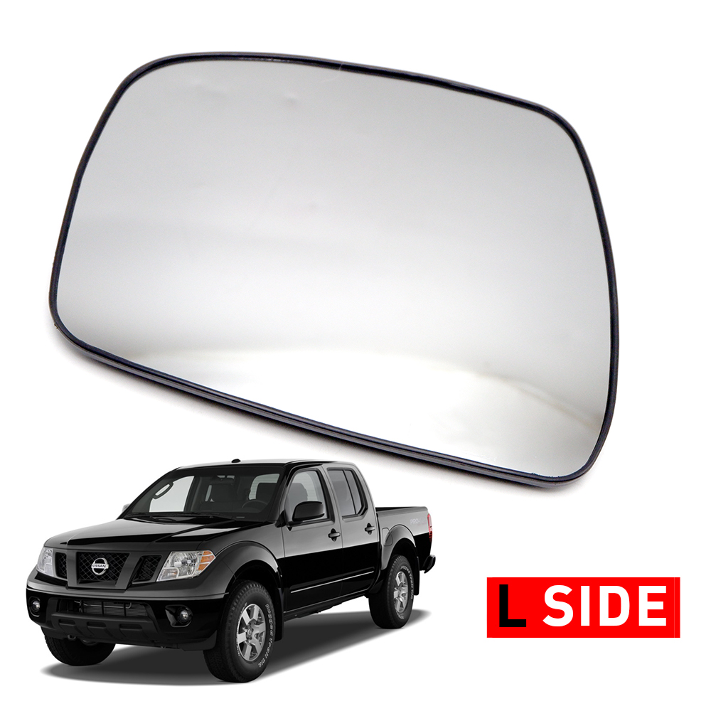 Left Side Wide Angle Heated Wing Mirror Glass – Fits Nissan Navara D40 2005-2013