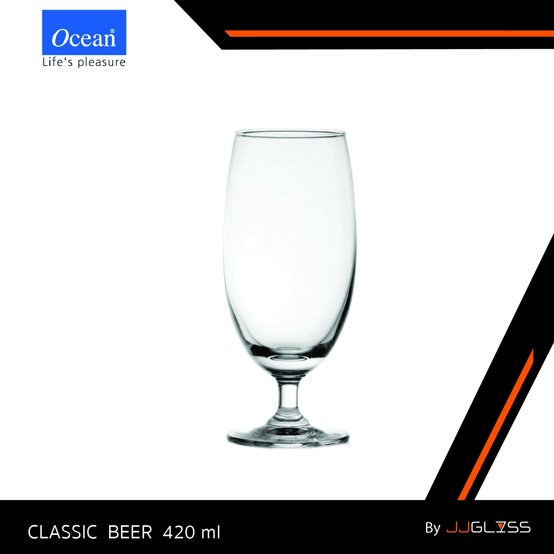 JJGLASS - (Ocean) 1501B15  Lexngtion  - แก้วเบียร์ แก้วเล็กซิงชัน แก้วโอเชี่ยนกลาส  Beer by Ocean Glass 1501B15  Lexngtion Beer 14 3/4 oz. (420 ml.)