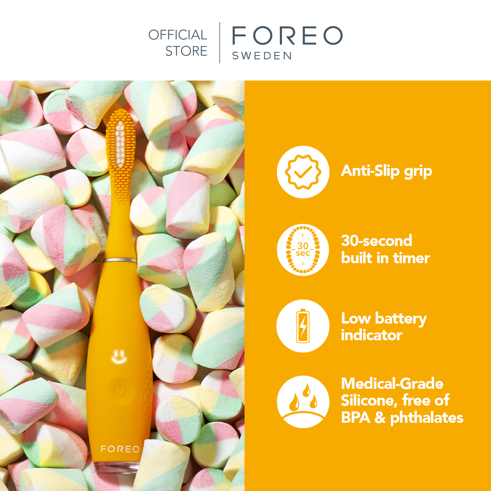 FOREO ISSA mini 3 Mango Tango แปรงสีฟันไฟฟ้า ฟอริโอ้ อิซซ่า มินิ 3 สี ...