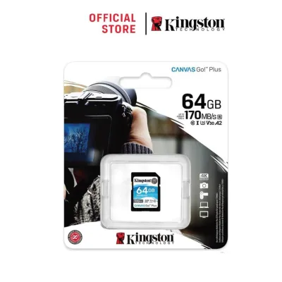 Kingston 64GB Canvas Go! Plus SD Card Full HD & 4K UHD 170MB/s (SDG3/64GB)