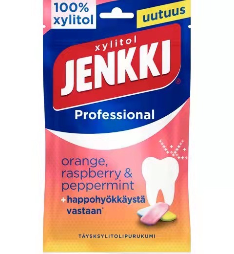 Jenkki Raspberry ดับเบิลมินต์ มินต์ เม็ดอม ปราศจากน้ำตาล รสสเปียร์มินต์ 12.4 ก. รวม 3 ...