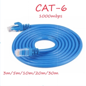 ภาพหน้าปกสินค้าLAN สายแลน สายเคเบิลเครือข่ายสำหรับโมเด็ม Router Tv Box 3 M/5 M/10 M/20 M/30 M CAT6 RJ45 Gigabit Ethernet สำหรับโมเด็ม ที่เกี่ยวข้อง