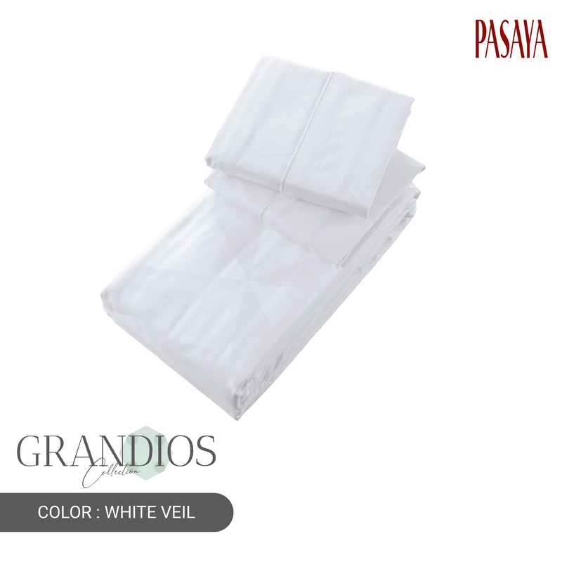 PASAYA - ชุดผ้าปูที่นอน 6 ฟุต (Set 3 ชิ้น) - GRANDIOS COLLECTION 1100 Series