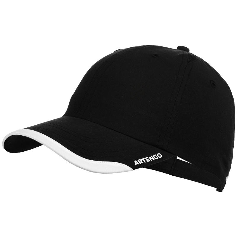 หมวกสำหรับเล่นกีฬาแร็คเกตรุ่น TC 100 Flexible (สีดำ)
